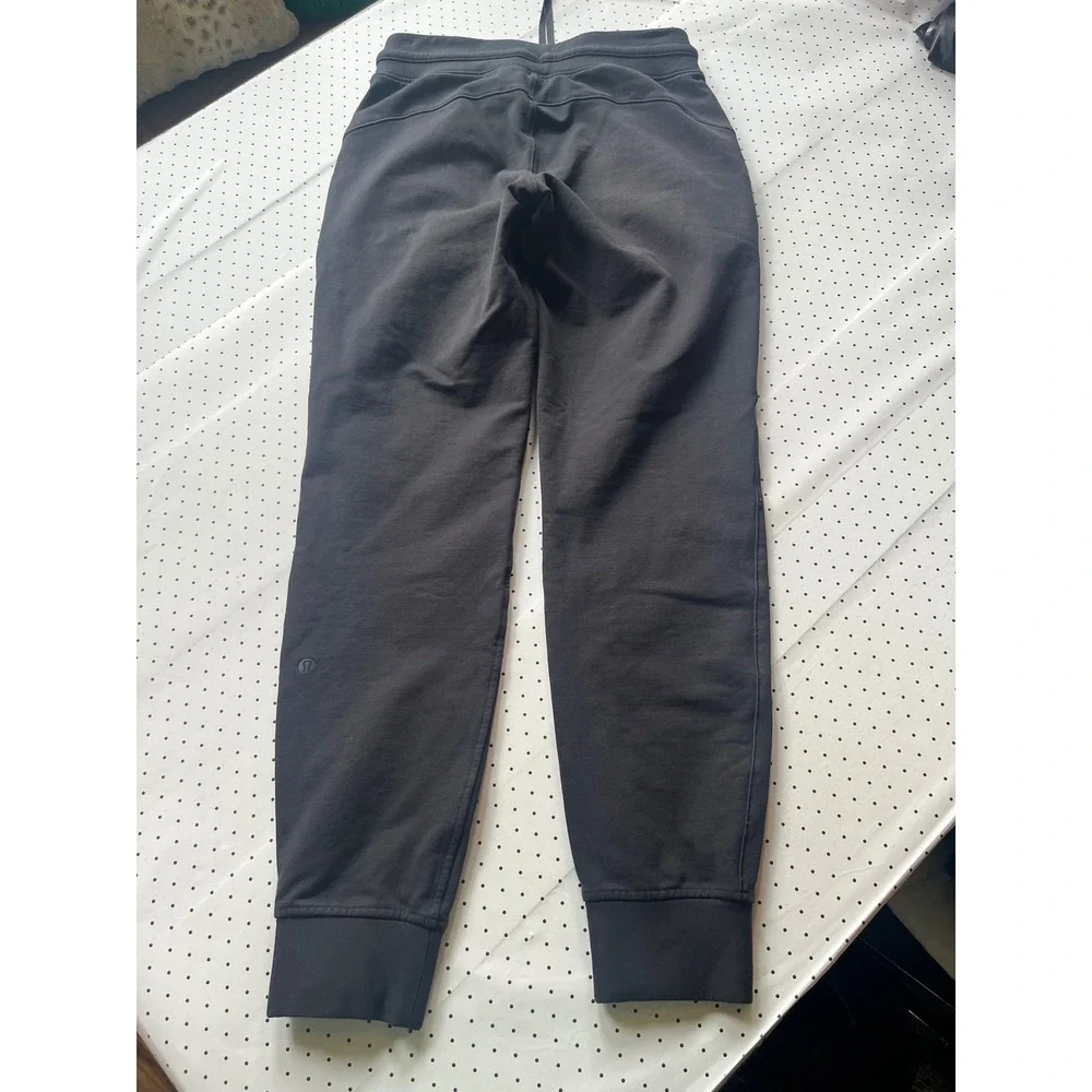 Lululemon Scuba High-Rise Jogger Black Cotton Blend Fleece Sweatpants Size 6